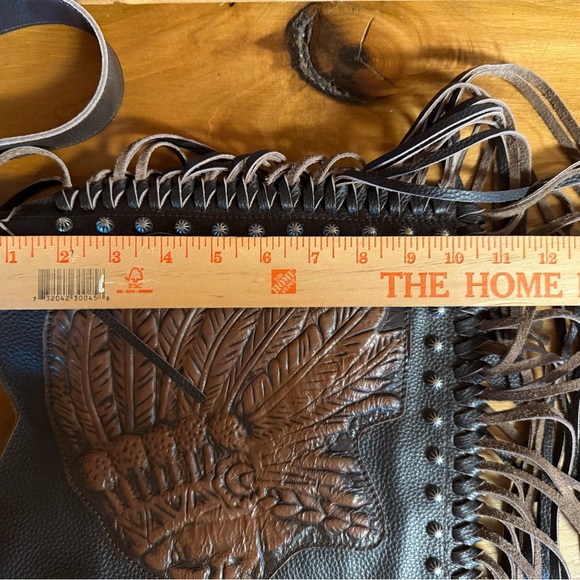 Raviani Brown Leather Crossbody Bag - Picture 5 of 7